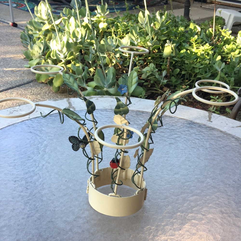 Umbrella Table Centerpiece, Plant or Candle Holder